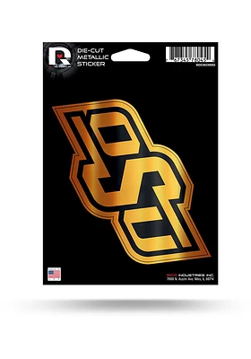 Oklahoma State Cowboys Metallic Auto Decal - Orange