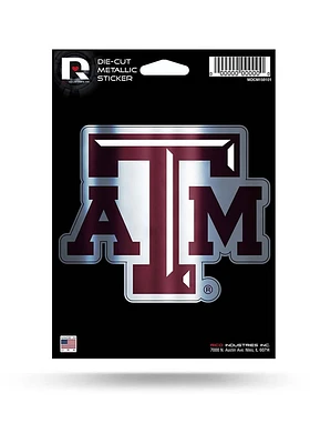 Texas A&M Aggies Metallic Auto Decal - Maroon