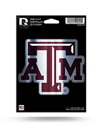 Texas A&M Aggies Metallic Auto Decal - Maroon