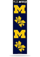 Michigan Wolverines Quad Auto Decal - Blue