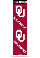 Oklahoma Sooners Quad Auto Decal - Crimson