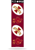Iowa State Cyclones Quad Auto Decal - Red