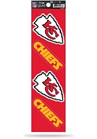 Kansas City Chiefs Quad Auto Decal - Red