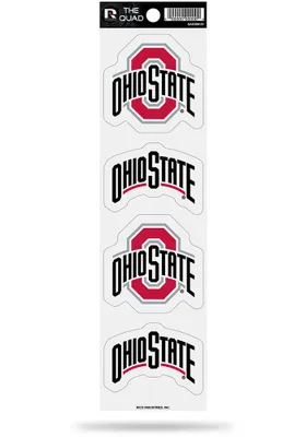 Ohio State Buckeyes Quad Auto Decal - Red