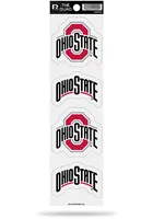 Ohio State Buckeyes Quad Auto Decal - Red