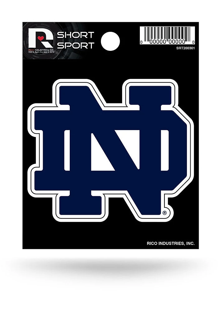 Notre Dame Fighting Irish Sports Auto Decal - Navy Blue