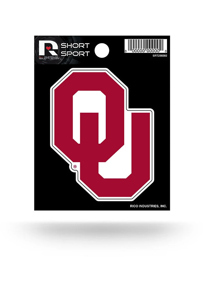 Oklahoma Sooners Sports Auto Decal - Crimson