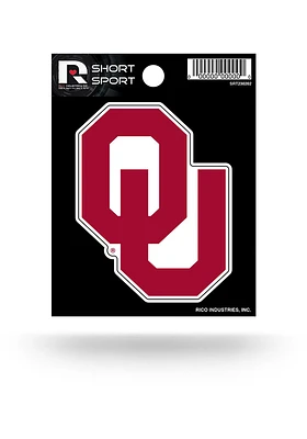 Oklahoma Sooners Sports Auto Decal - Crimson