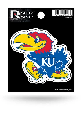Kansas Jayhawks Sports Auto Decal - Red