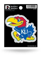 Kansas Jayhawks Sports Auto Decal - Red