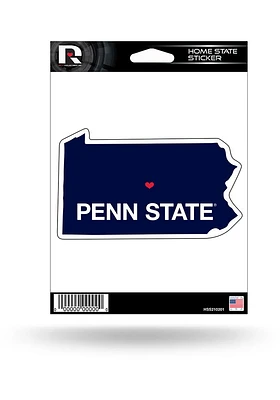 Penn State Nittany Lions State Shape Auto Decal - Blue