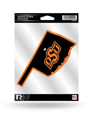 Oklahoma State Cowboys State Shape Auto Decal