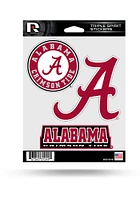 Alabama Crimson Tide Triple Spirit Auto Decal - Crimson