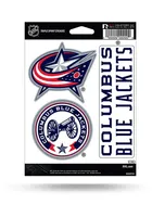 Columbus Blue Jackets Triple Spirit Auto Decal - Blue