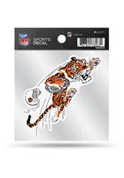 Cincinnati Bengals 4x4 Retro Auto Decal - Orange