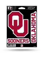 Oklahoma Sooners Triple Play Auto Decal - Crimson