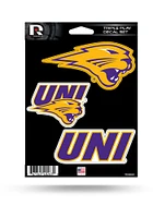 Northern Iowa Panthers Triple Play Auto Decal - Purple