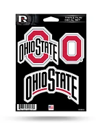 Ohio State Buckeyes Triple Play Auto Decal - Red