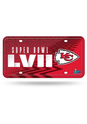 Kansas City Chiefs 2022 SB Bound Car Accessory License Plate