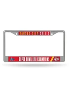 Kansas City Chiefs 2022 SB Champs Plastic License Plate Frame - Red