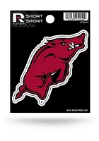 Arkansas Razorbacks Short Sport Auto Decal - Red