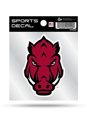 Arkansas Razorbacks Vinyl Die Cut Auto Decal - Red