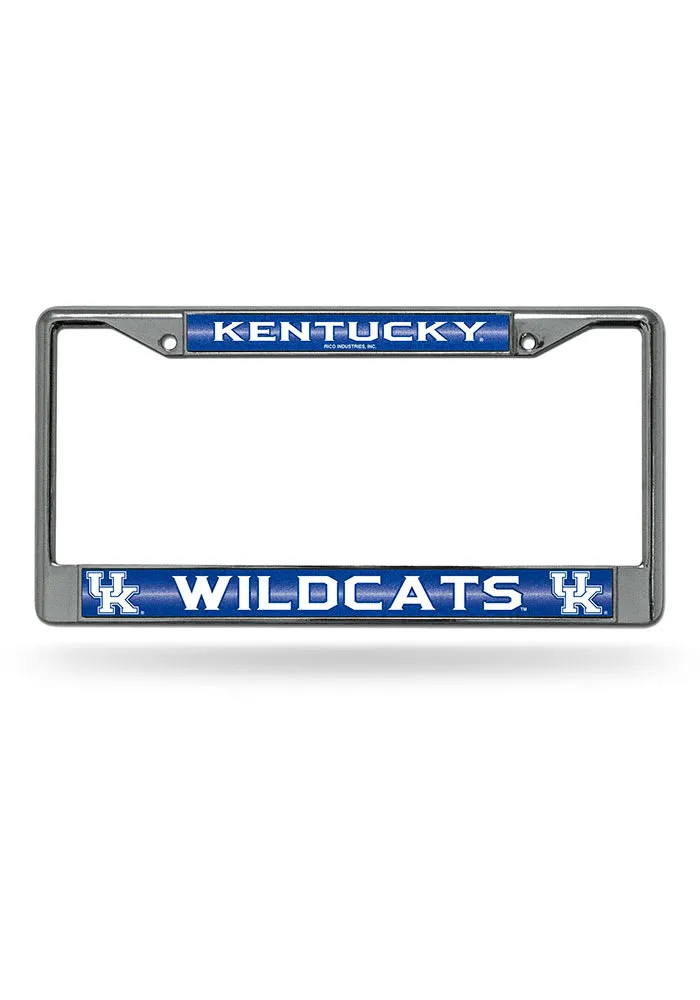 Kentucky Wildcats Bling Chrome License Frame