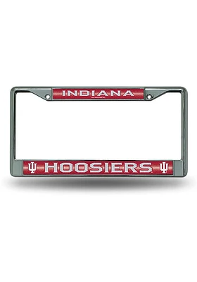 Indiana Hoosiers Bling Chrome License Frame