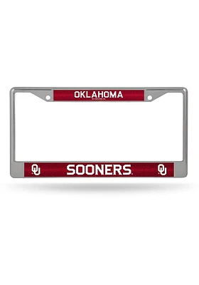 Oklahoma Sooners Bling Chrome License Frame