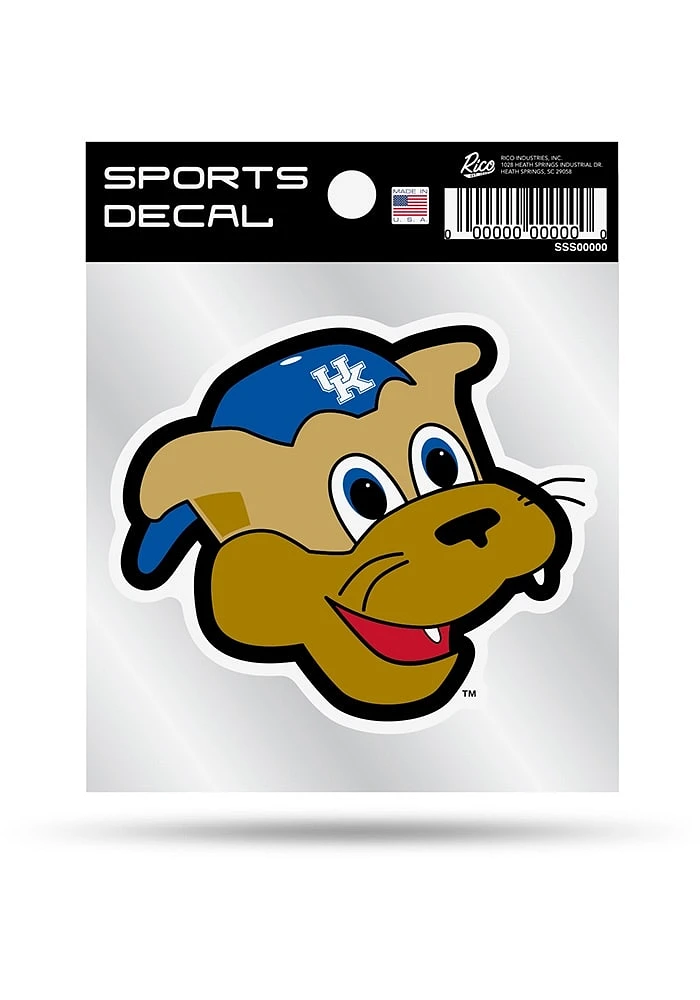 Kentucky Wildcats 4x4 Auto Decal - Blue