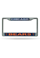 Chicago Bears Chrome License Plate Frame - Navy Blue