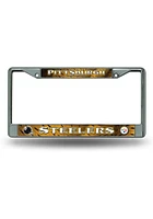 Pittsburgh Steelers Chrome License Plate Frame - Yellow
