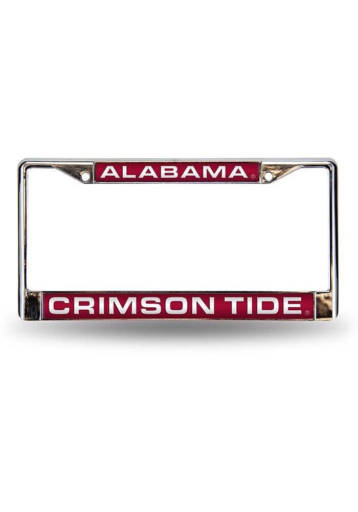 Alabama Crimson Tide Chrome License Plate Frame - Crimson