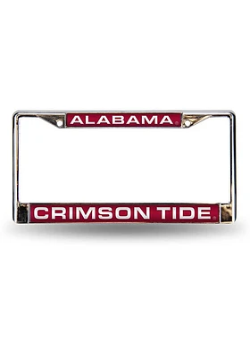 Alabama Crimson Tide Chrome License Plate Frame - Crimson