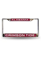 Alabama Crimson Tide Chrome License Plate Frame - Crimson