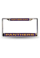 Northern Iowa Panthers Chrome License Plate Frame - Purple