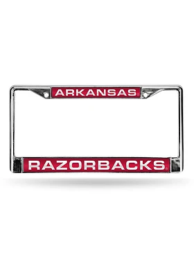 Arkansas Razorbacks Chrome License Plate Frame - Cardinal