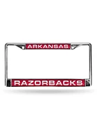 Arkansas Razorbacks Chrome License Plate Frame - Cardinal