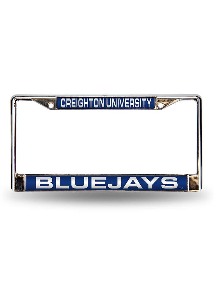 Creighton Bluejays Chrome License Plate Frame - Blue