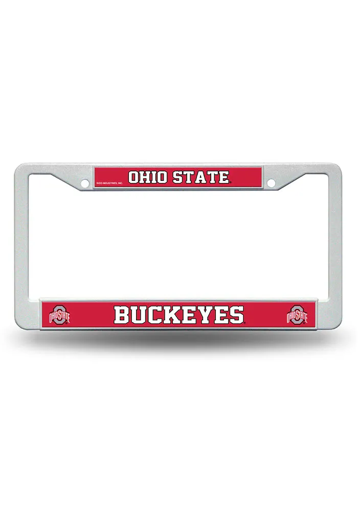 Ohio State Buckeyes Plastic License Plate Frame - Red