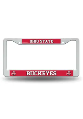 Ohio State Buckeyes Plastic License Plate Frame - Red