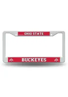 Ohio State Buckeyes Plastic License Plate Frame - Red