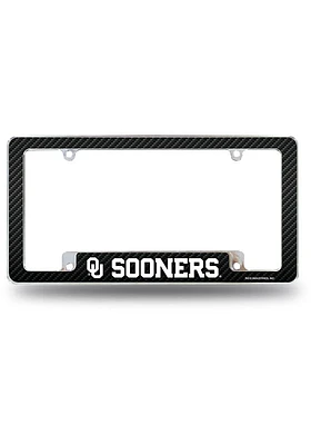 Oklahoma Sooners All Over Chrome License Plate Frame - Crimson