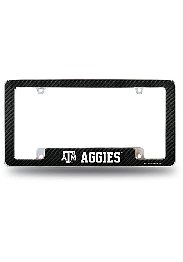 Texas A&M Aggies All Over Chrome License Plate Frame - Maroon