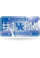 Kentucky Wildcats #1 Fan Metal Car Accessory License Plate