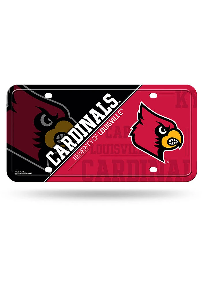 Louisville Cardinals Metal Car Accessory License Plate