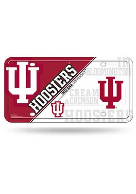Indiana Hoosiers Metal Car Accessory License Plate