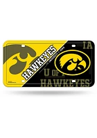 Iowa Hawkeyes Metal Car Accessory License Plate