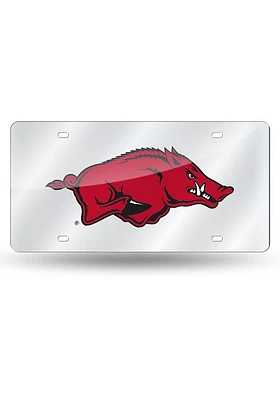 Arkansas Razorbacks Cardinal Acrylic Car Accessory License Plate