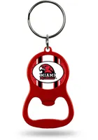 Miami RedHawks Bottle Opener Keychain